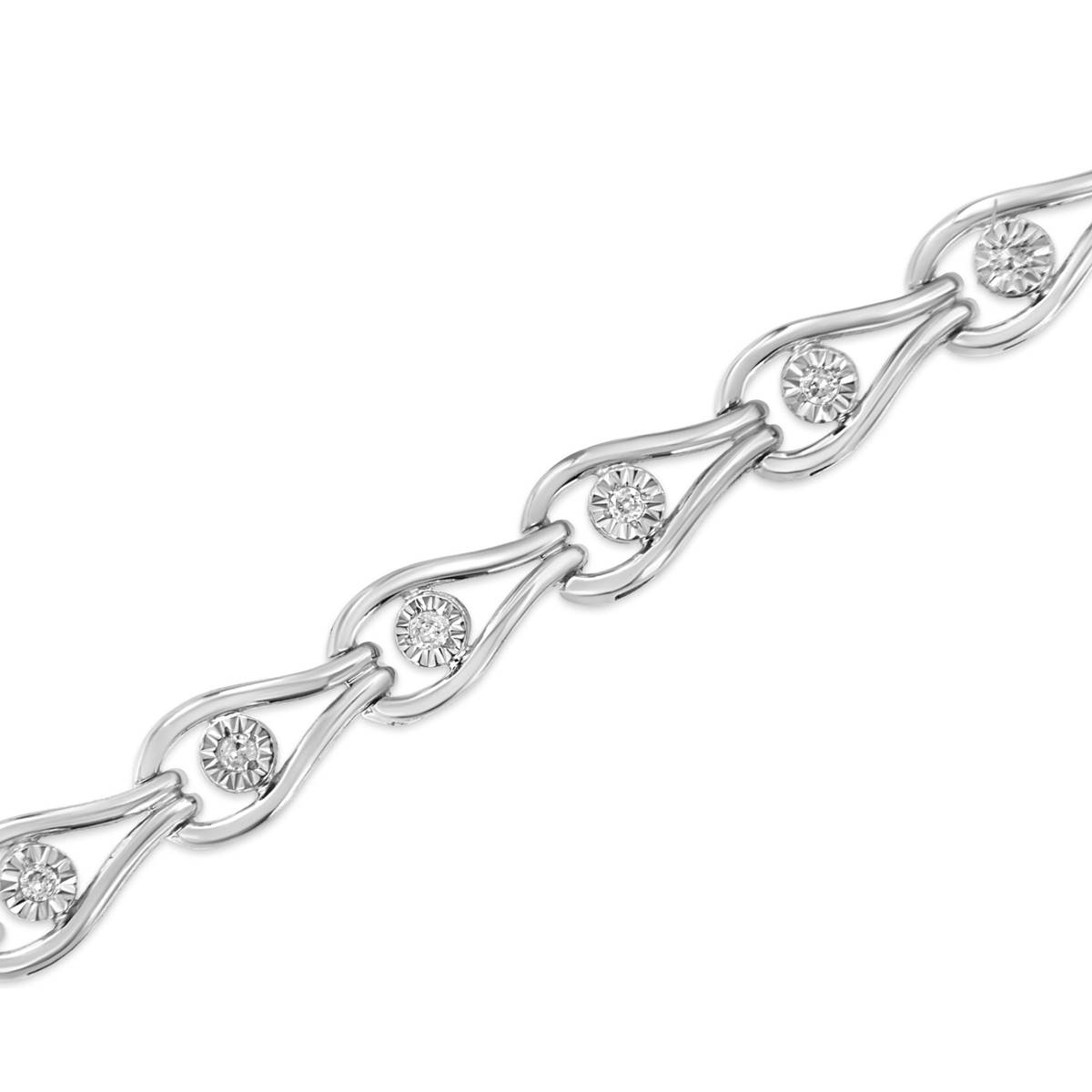 Haus Of Brilliance 1/10ctw. Diamond Link Bracelet