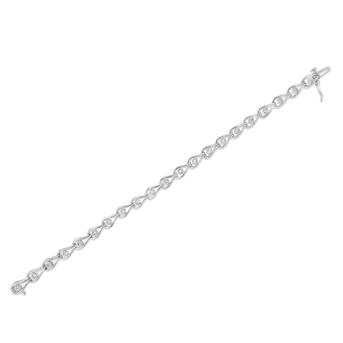 Haus Of Brilliance 1/10ctw. Diamond Link Bracelet