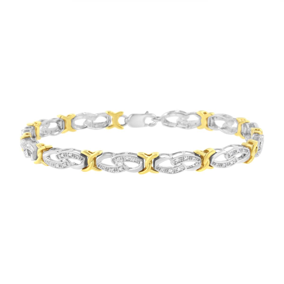 Haus Of Brilliance 10kt. Yellow Gold Infinity Bracelet