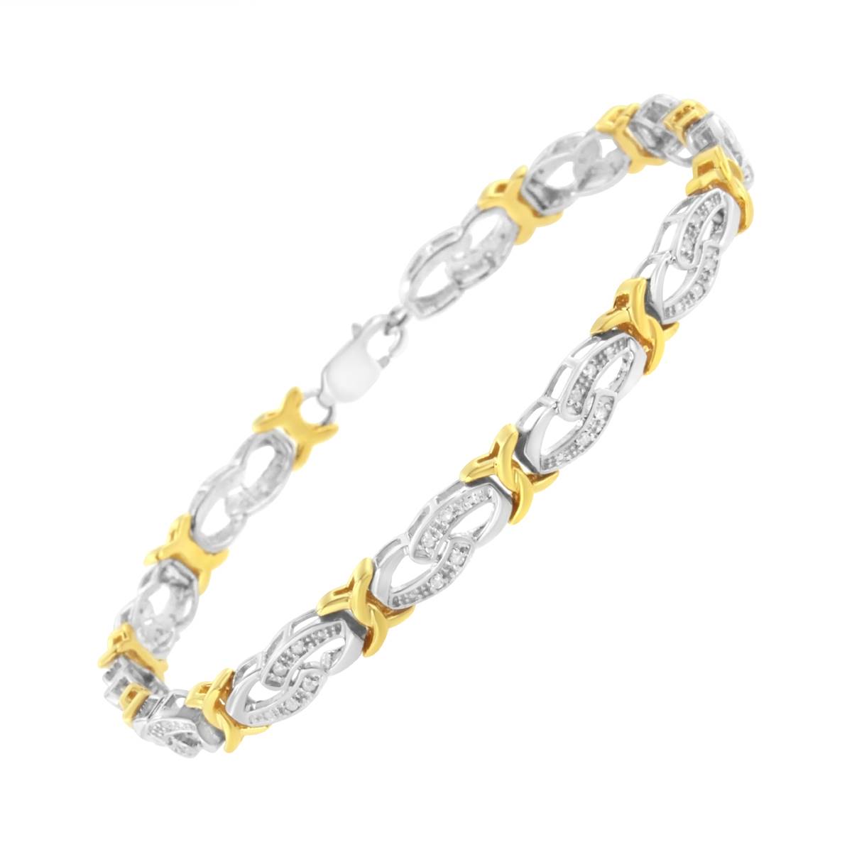 Haus Of Brilliance 10kt. Yellow Gold Infinity Bracelet