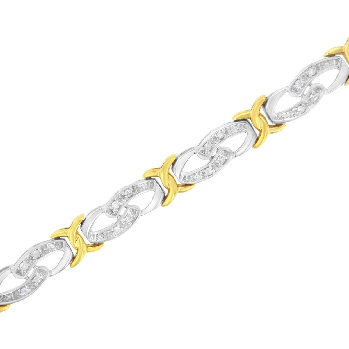 Haus Of Brilliance 10kt. Yellow Gold Infinity Bracelet