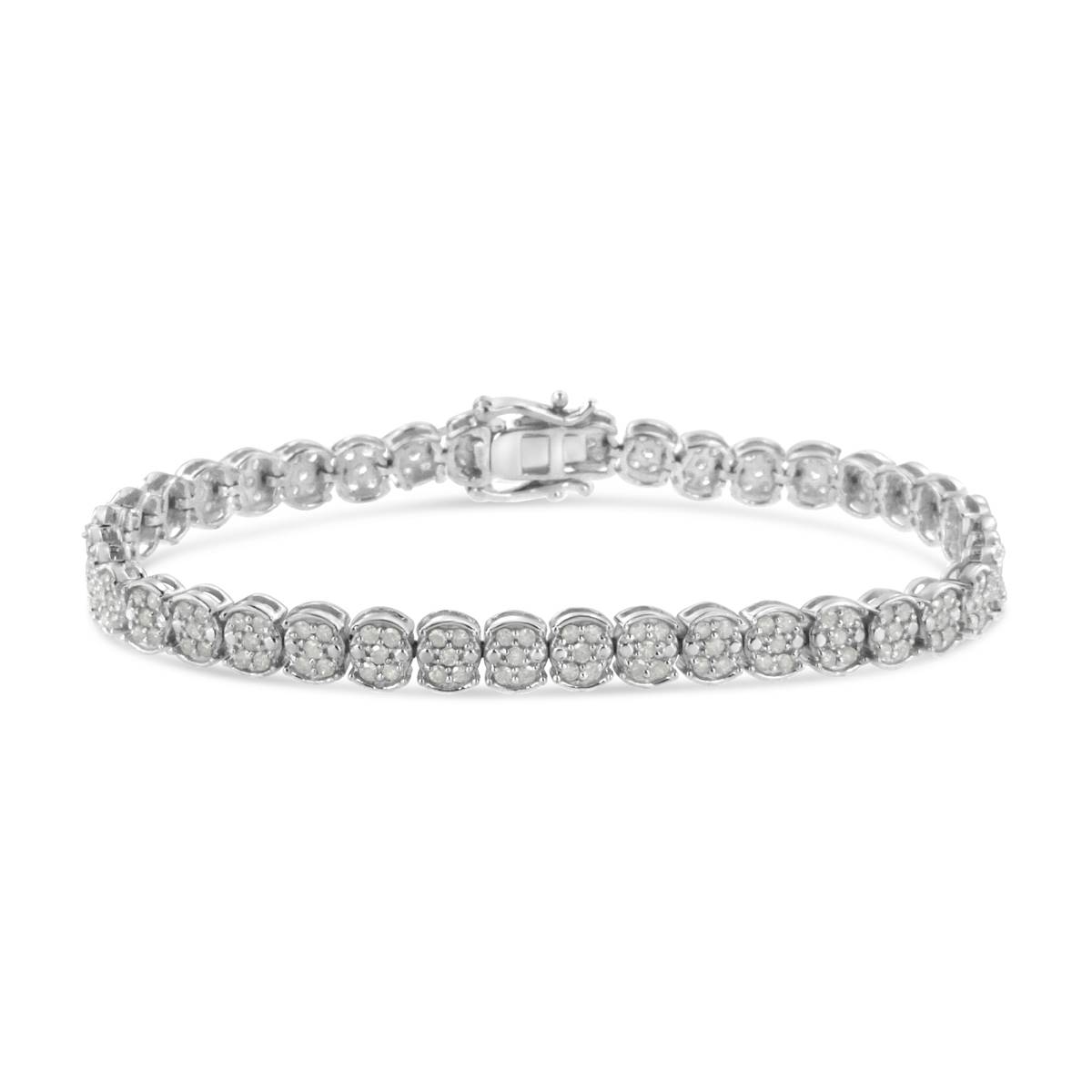 Haus Of Brilliance 2.0ctw. Diamond Cluster Link Bracelet