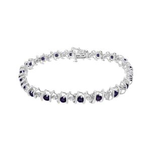 Gemstone Classics(tm) Amethyst & Diamond Tennis Bracelet alternate view