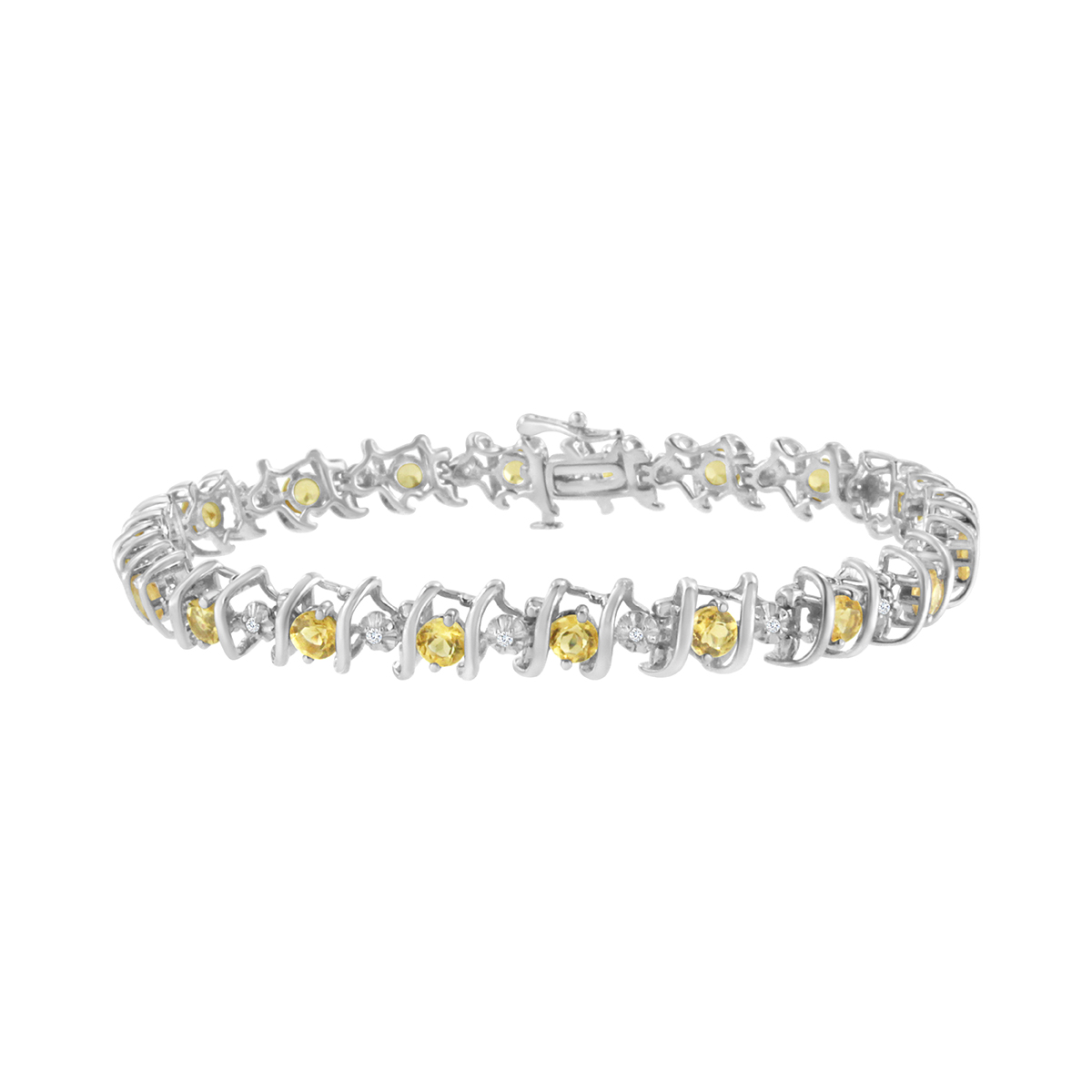 Gemstones Classics(tm) Yellow Citrine Tennis Bracelet