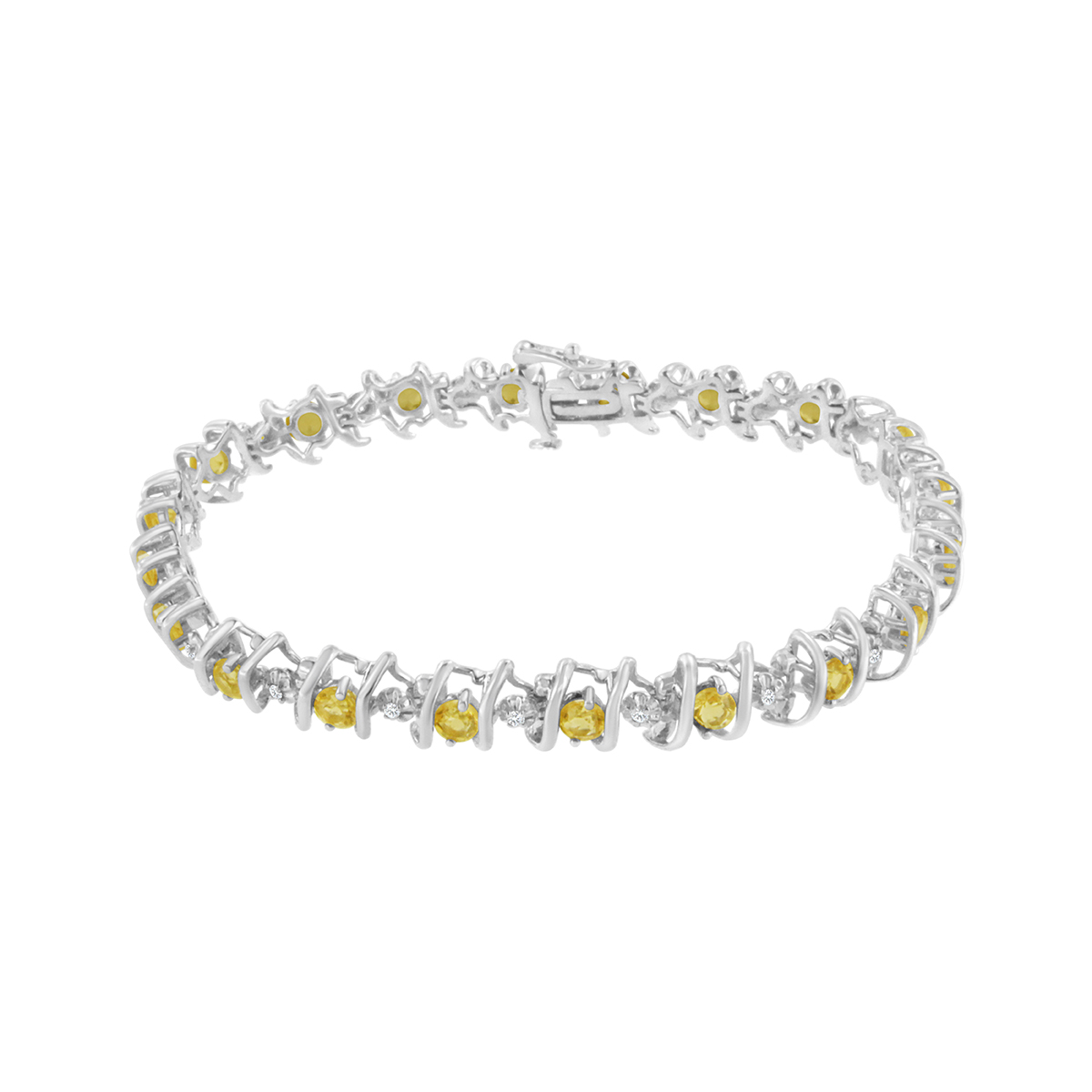 Gemstones Classics(tm) Yellow Citrine Tennis Bracelet