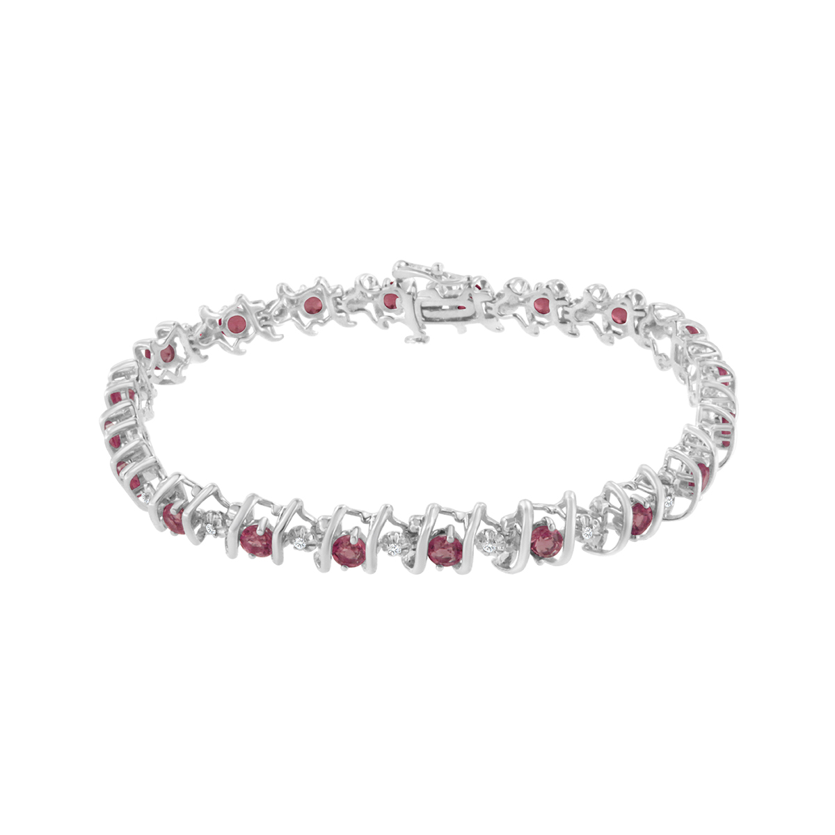 Gemstones Classics(tm) Tourmaline & Diamond S-Link Bracelet