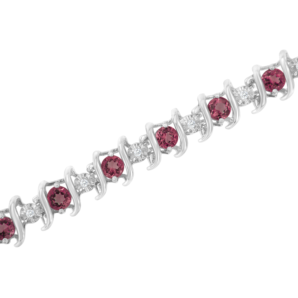 Gemstones Classics(tm) Tourmaline & Diamond S-Link Bracelet