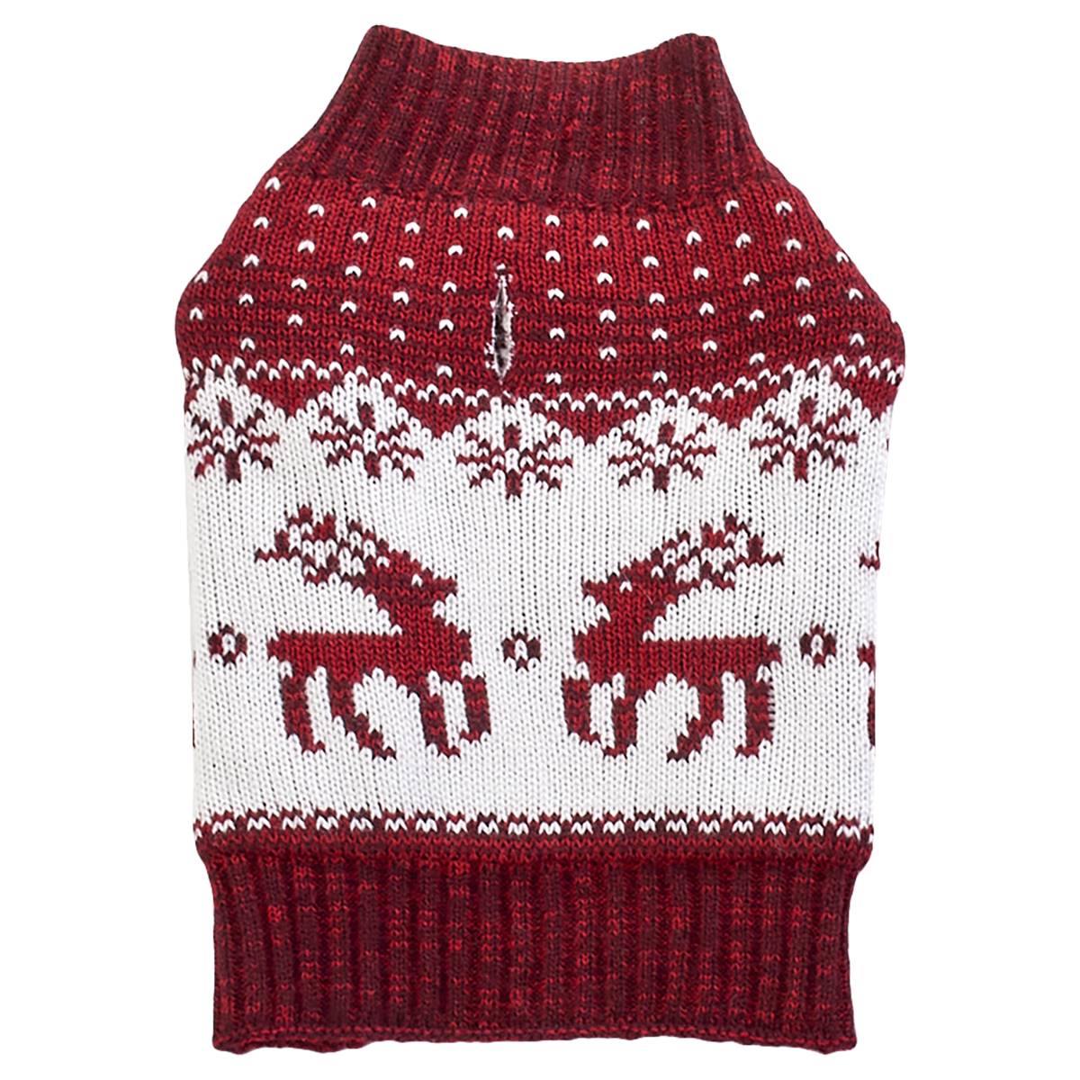 Northpaw Fair Isle Pet Sweater - Red