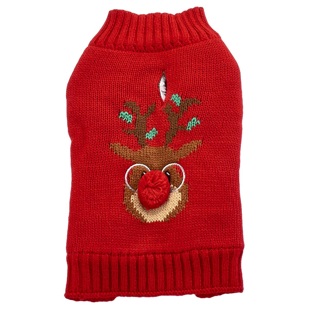 Northpaw Reindeer Jacquard Christmas Pet Sweater