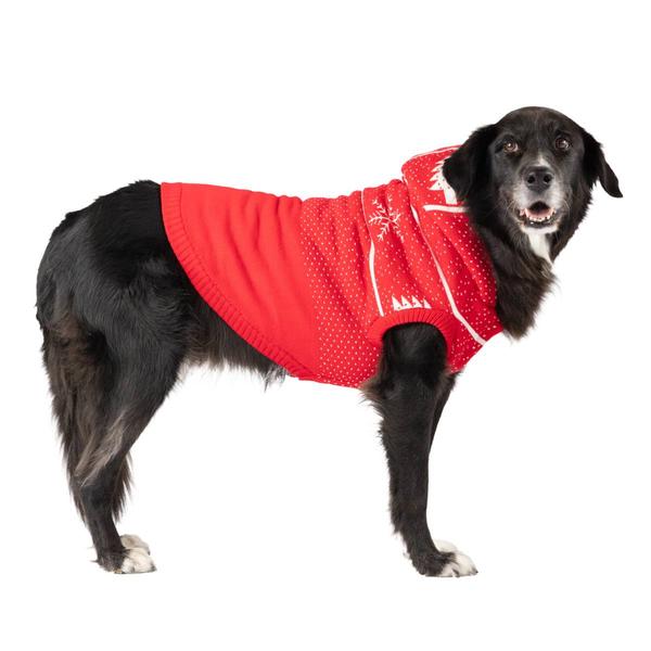 Snowflake Tree Hooded Pet Jacket