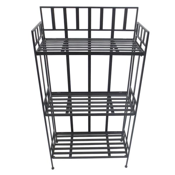 Santa's Workshop 3 Tier Black Shelf