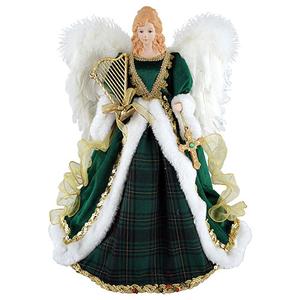 Santa's Workshop 16in. Irish Angel Tree Topper