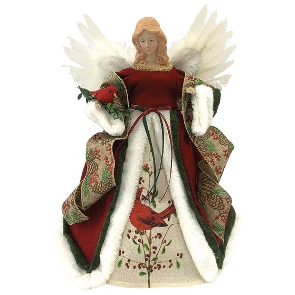 Santa's Workshop 16in. Cardinal Angel Tree Topper