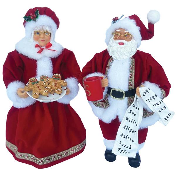 Santa's Workshop 12in. Mr. & Mrs. Claus