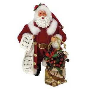Santa's Workshop 12in. Checking His List Santa Claus
