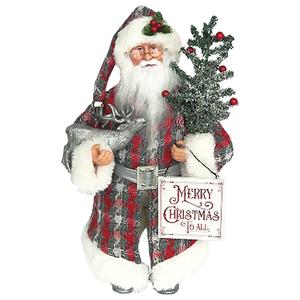 Santa's Workshop 15in. Merry Xmas to All Santa Claus