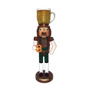 Santa's Workshop 14in. Beer & Pretzel Nutcracker