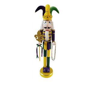 Santa's Workshop 3ft. Mardi Gras Nutcracker