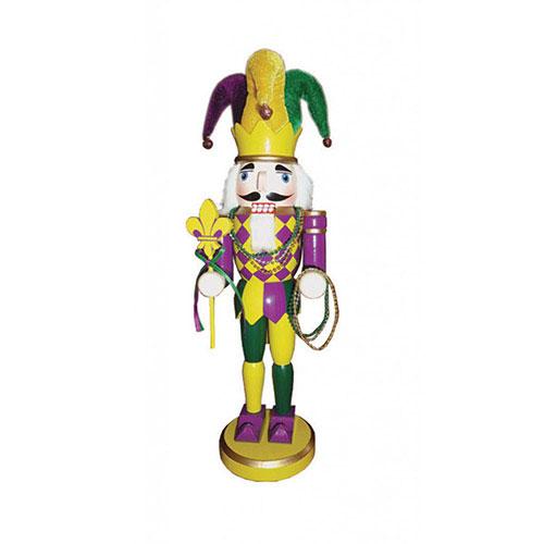 Santa's Workshop 14.5in. Mardi Gras Nutcracker