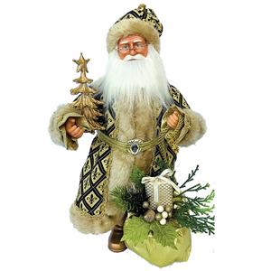 Santa's Workshop 15in.Fleur De Lis Claus Figurine