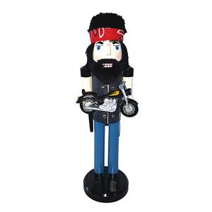Santa's Workshop 14in. Biker Nutcracker
