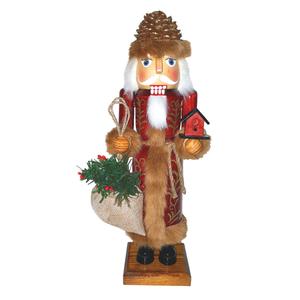 Santa's Workshop 14in. Pine Cone Santa Nutcracker