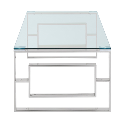 Worldwide Homefurnishings Stainless Steel Coffee Accent Table