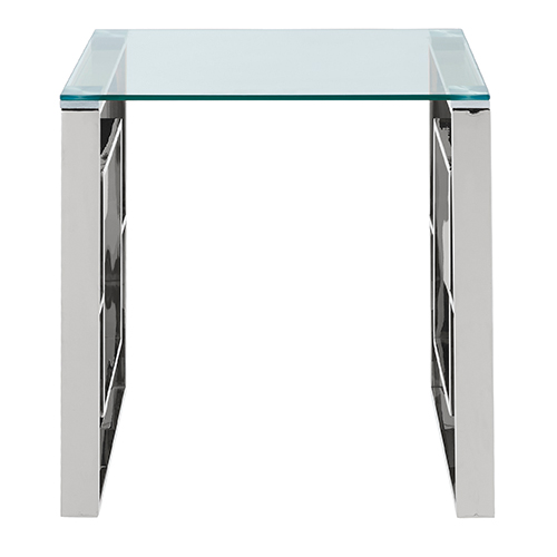 Worldwide Homefurnishings Stainless Steel Accent Table