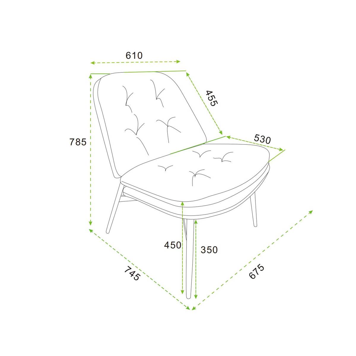 Worldwide Homefurnishings Modern Fabric Extra Wide Accent Chair