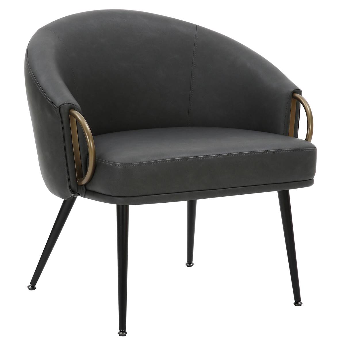 Nspire Mid-Century Modern Faux Leather Accent Chair