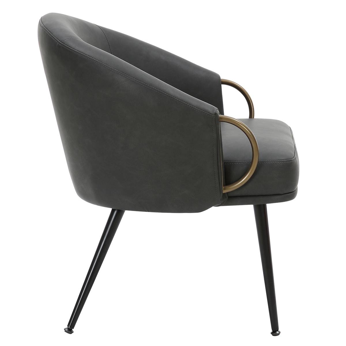 Nspire Mid-Century Modern Faux Leather Accent Chair