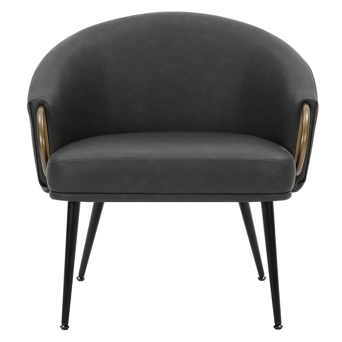 Nspire Mid-Century Modern Faux Leather Accent Chair