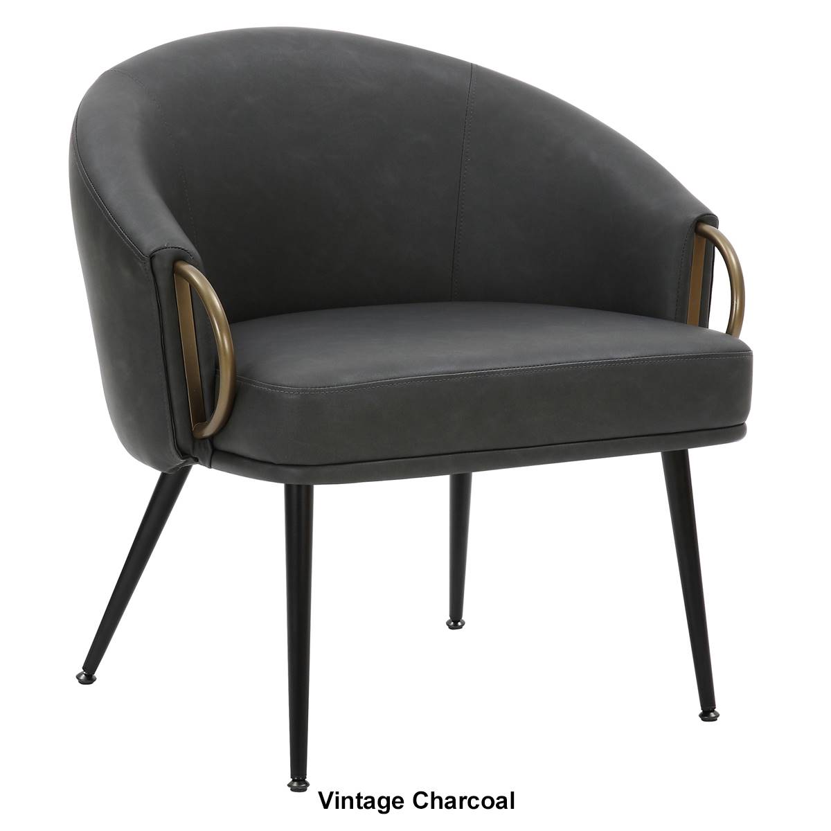 Nspire Mid-Century Modern Faux Leather Accent Chair