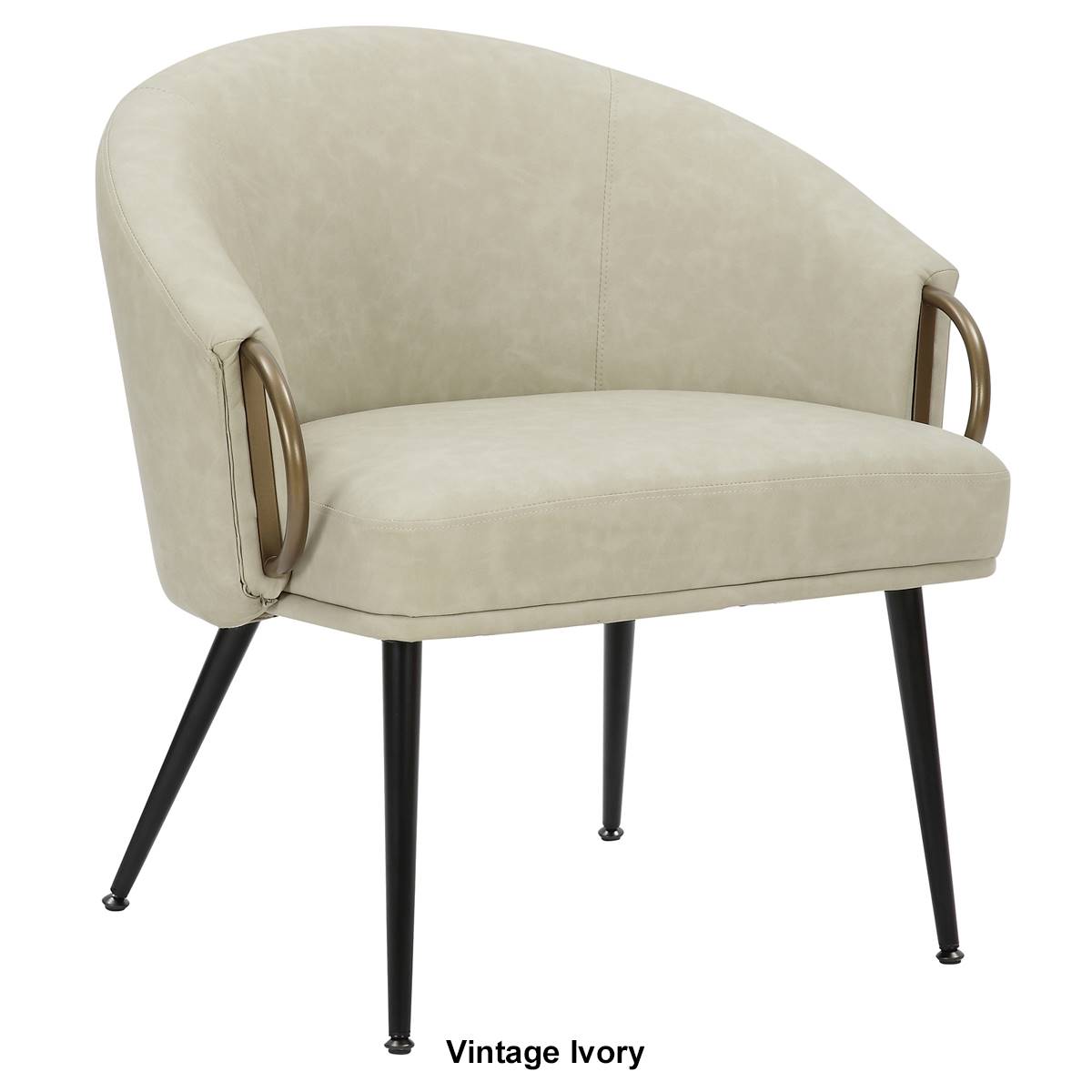 Nspire Mid-Century Modern Faux Leather Accent Chair