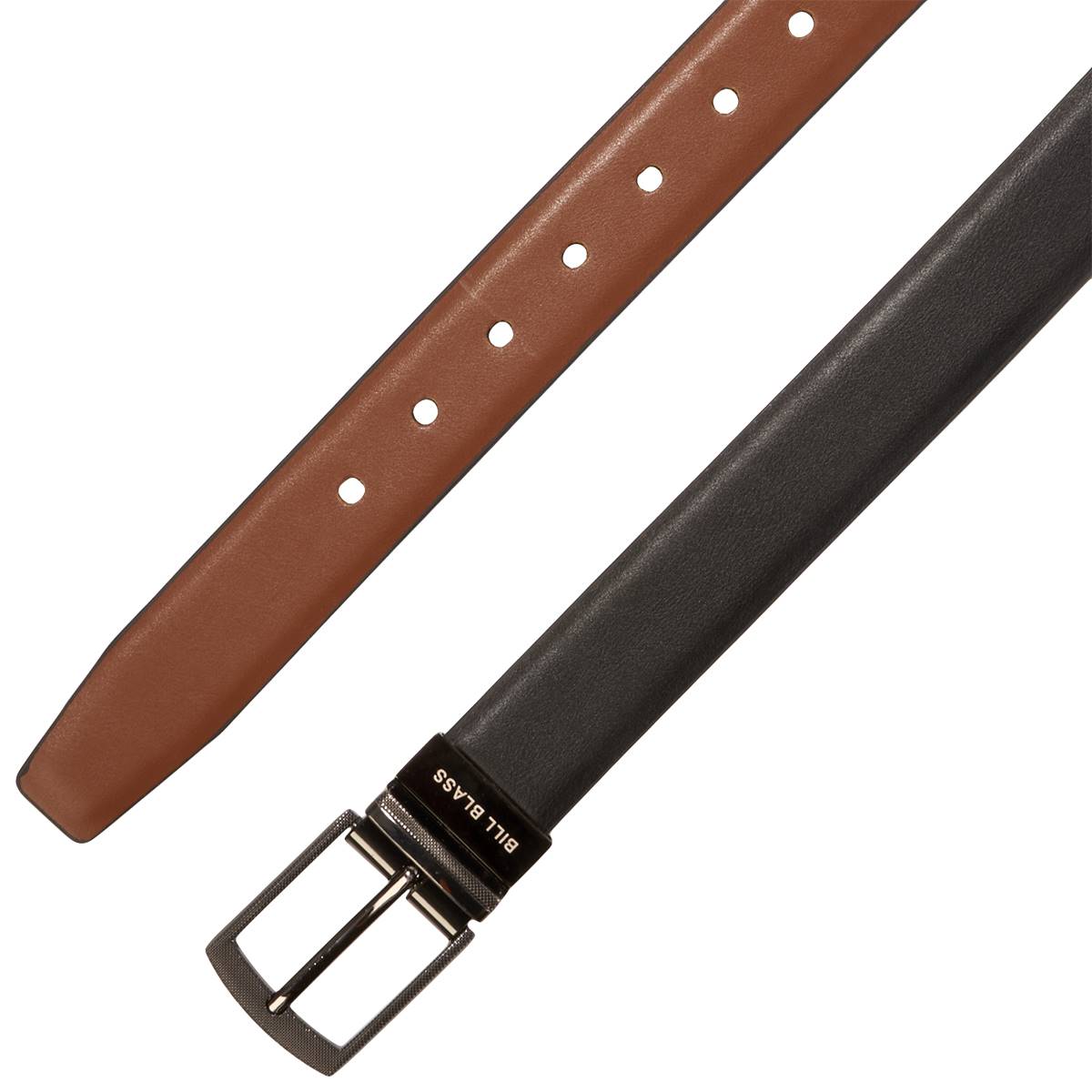 Mens Bill Blass 35mm Reversible Belt - Black/Brown