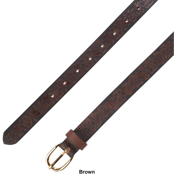 Womens Gloria Vanderbilt 25mm Floral Embossed Belt alternate view