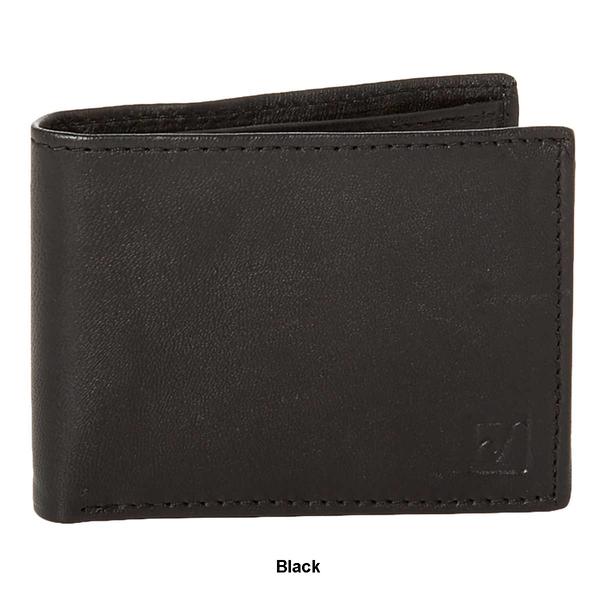 Mens Stone Mountain RFID Traveler Full Grain Leather Wallet alternate view