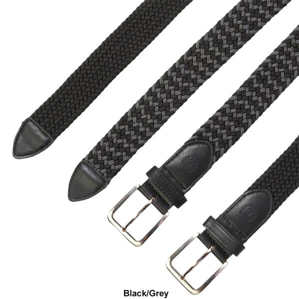Mens Chaps 2pk. Weaved Woven Belts alternate view