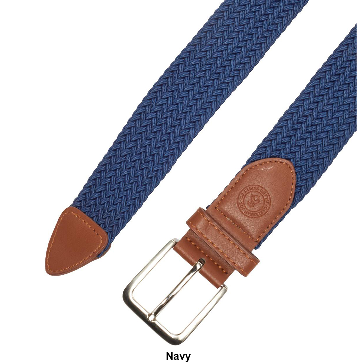 Mens Caribbean Joe Fabric Stretch Belt