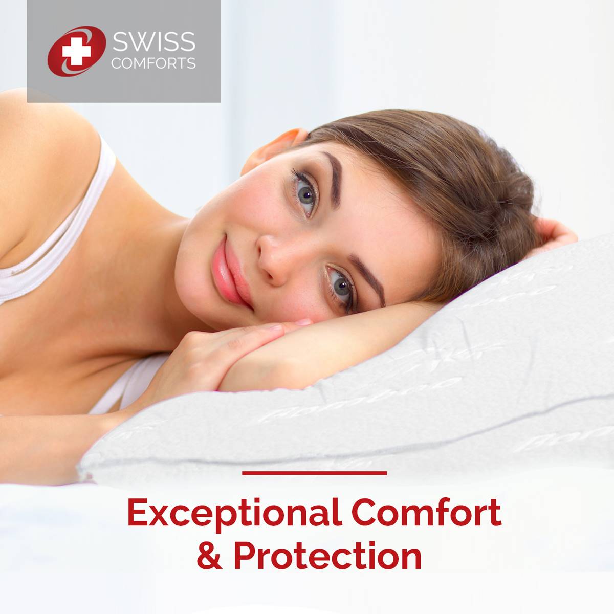 Swiss Comforts Bamboo 2 Pack Pillow Protectors