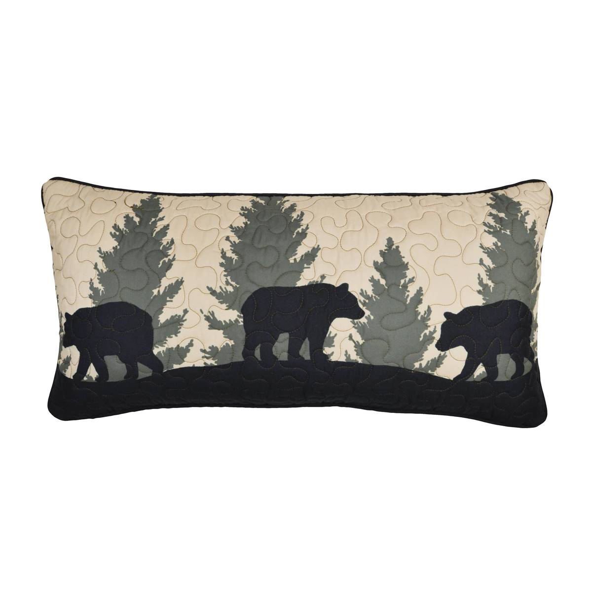 Donna Sharp Bear Walk Plaid Rectangle Decorative Pillow - 11x22