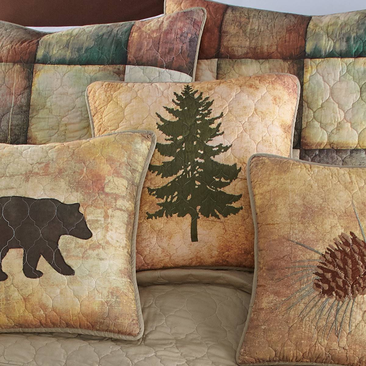 Donna Sharp Wood Patch Tree Decorative Pillow - 18x18