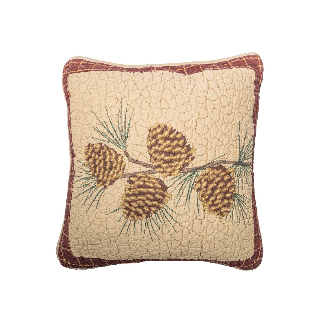 Donna Sharp Pine Lodge Pine Branch Decorative Pillow - 15x15