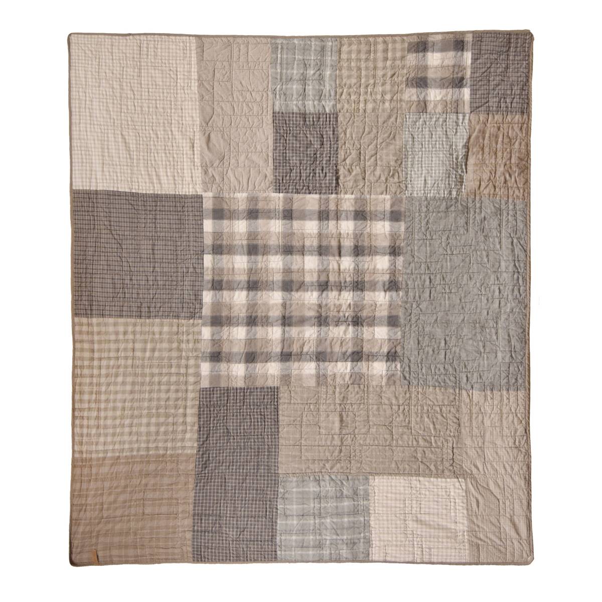 Donna Sharp Smoky Square Cotton Throw Blanket