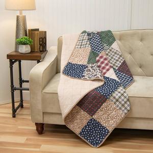 Donna Sharp Your Lifestyle Rustic Paisley Reversible Throw alternate view