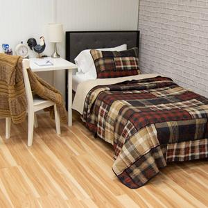 Donna Sharp Your Lifestyle LJ Plaid Reversible 3pc. Quilt Set alternate view