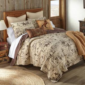 Donna Sharp Your Lifestyle Cowboy Quilt Reversible 3pc. Set