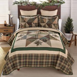 Donna Sharp Your Lifestyle Pine Star 3pc. Reversible Quilt Set