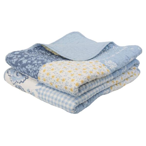 Donna Sharp Spring Flowers Cotton Pieced Reversible Throw