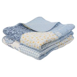 Donna Sharp Spring Flowers Cotton Pieced Reversible Throw
